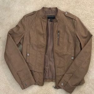 Faux leather jacket